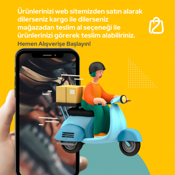 Siparişlerinizi mağazamızdan görerek teslim alabilirsiniz
