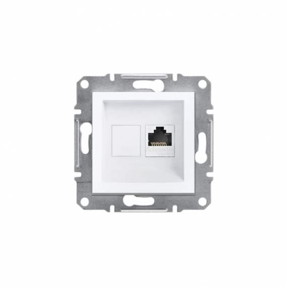 Schneider - Asfora Beyaz 1*Rj45Cat6-Utp  Çerçevesiz - Eph4770121
